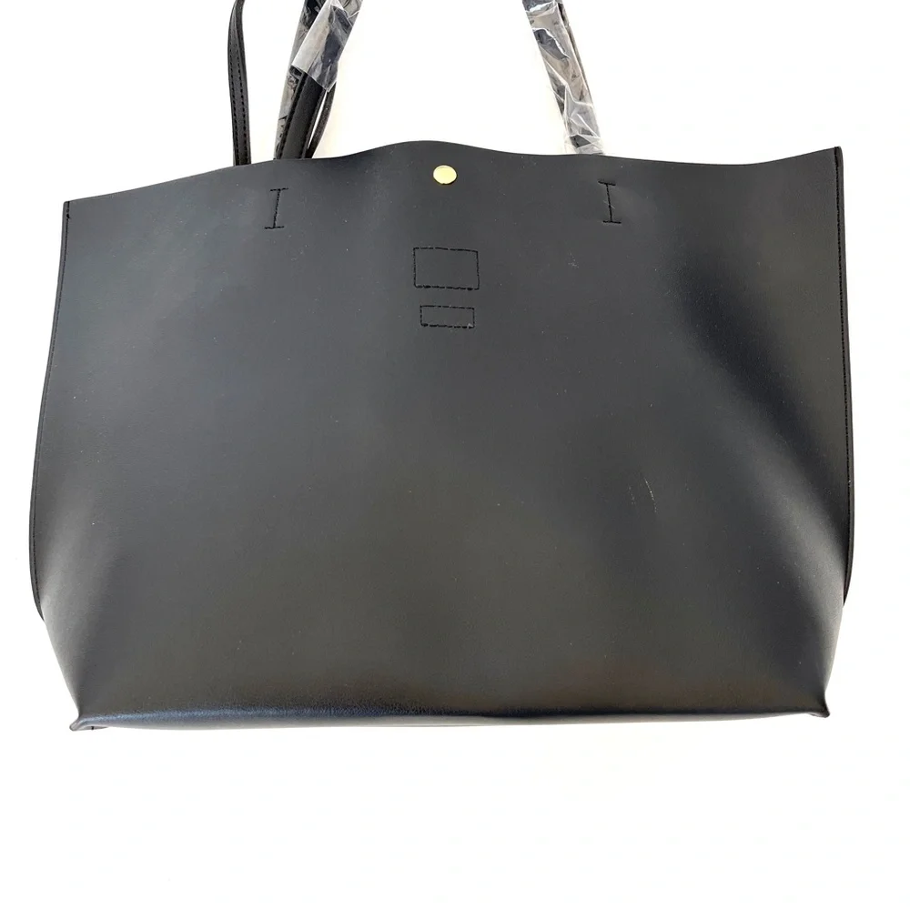 Disney Mickey Mouse Black Tote Bag with Matching Wristlet SET of 2